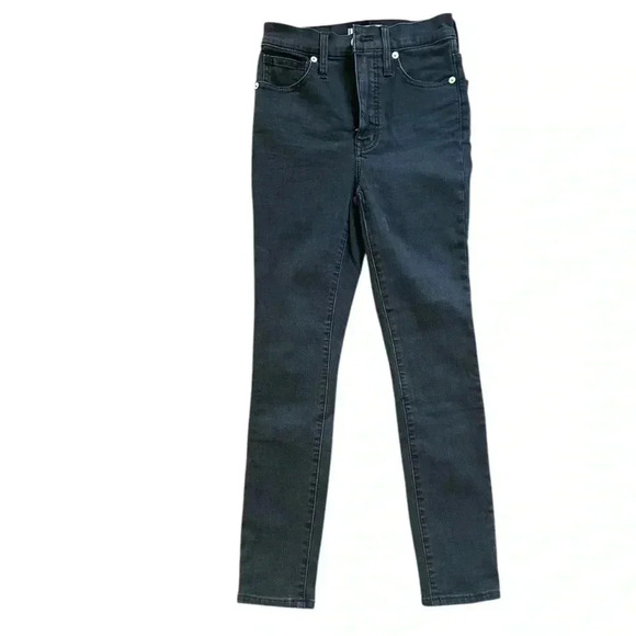 Madewell Denim - Madewell 11’’ High Rise  Skinny Black Jeans Size 23p